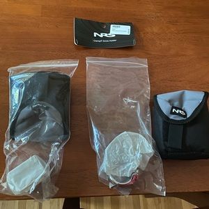 Nrs drink holder with a clamp attaches to raft.